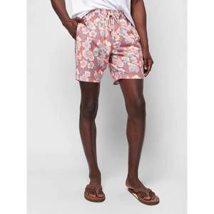 NEW FAHERTY beacon trunk short in red multi-floral